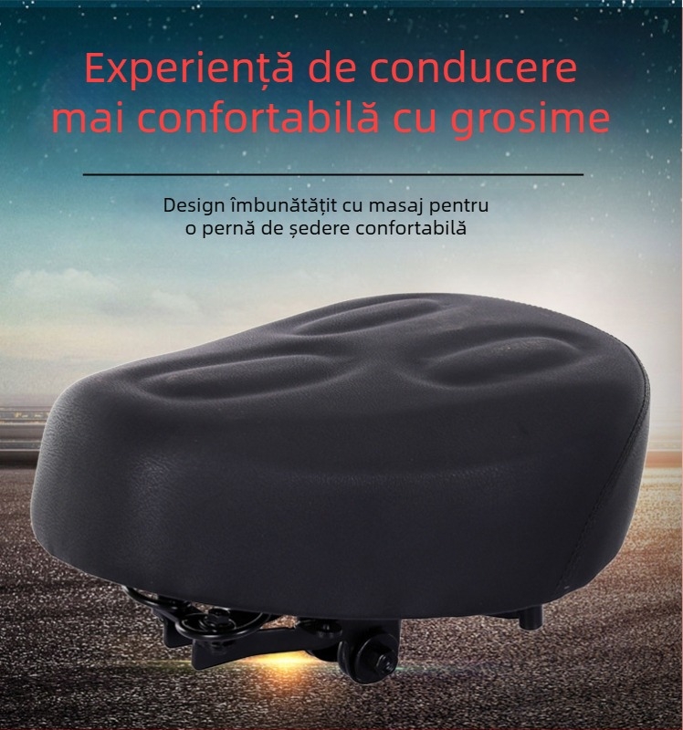 Șa pentru bicicletă electrică cu șase amortizoare, impermeabilă, accesoriu universal pentru șezut
