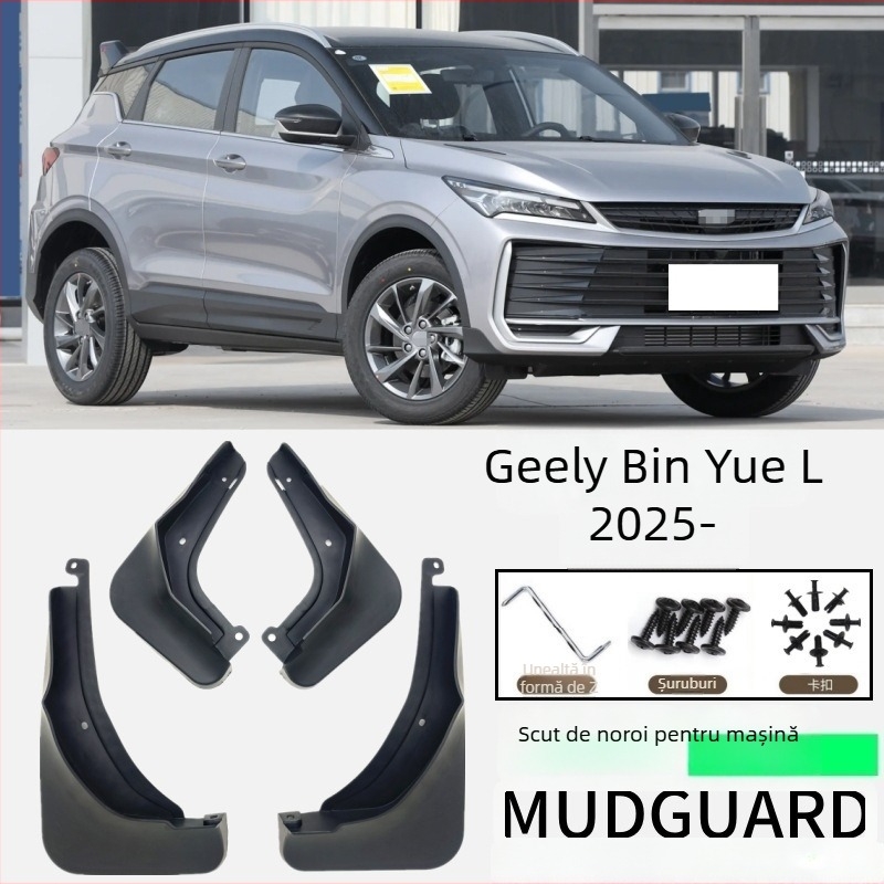 Protecție noroi pentru roată Geely Binyue L – model Geely Binyue L, potrivit Geely Binyue L, plastic, cauciuc moale