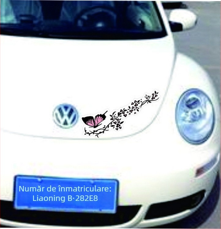 Miokas R729 sticker pentru caroserie, model fluture, adeziv puternic, potrivit pentru orice suprafață plană