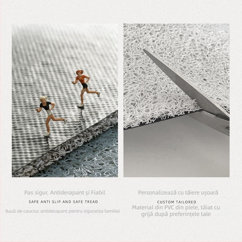 Covoraș de ușă PVC, pătrat, design desen animat, personalizabil