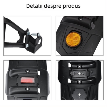 Apărătoare de noroi spate pentru motociclete universale - corp din aliaj, model DNB15, protecție PP, personalizabil