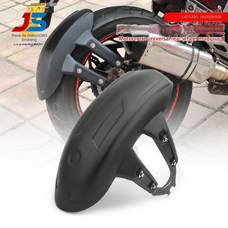 Aripioară spate pentru motocicletă JS – PP cu suport metalic, standard, compatibilă cu furci pătrate/plane