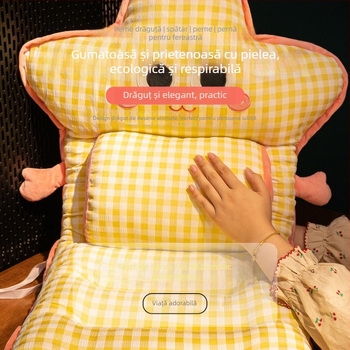 Perna de șezut cu spătar integrat și încălzire, țesătură poliesterică, umplutură PP bumbac, stil simplu modern