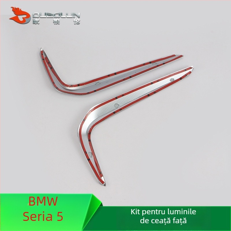 Decorațiune sprânceană pentru farurile de ceață față pentru BMW Seria 5 2018 Sport — Brand Auberron, Material ABS, Origine Wenzhou