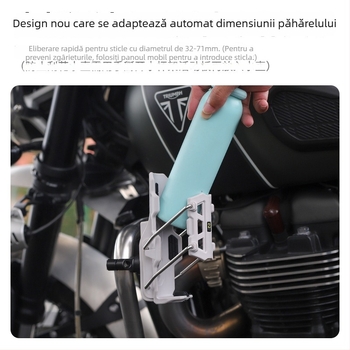 Suport adaptiv pentru sticlă de apă la motocicletă, montaj universal și modificări pentru condus