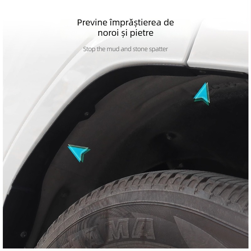 Protecție noroi pentru Toyota Land Cruiser LC300, Modelul 001, Material: Plastic tehnic