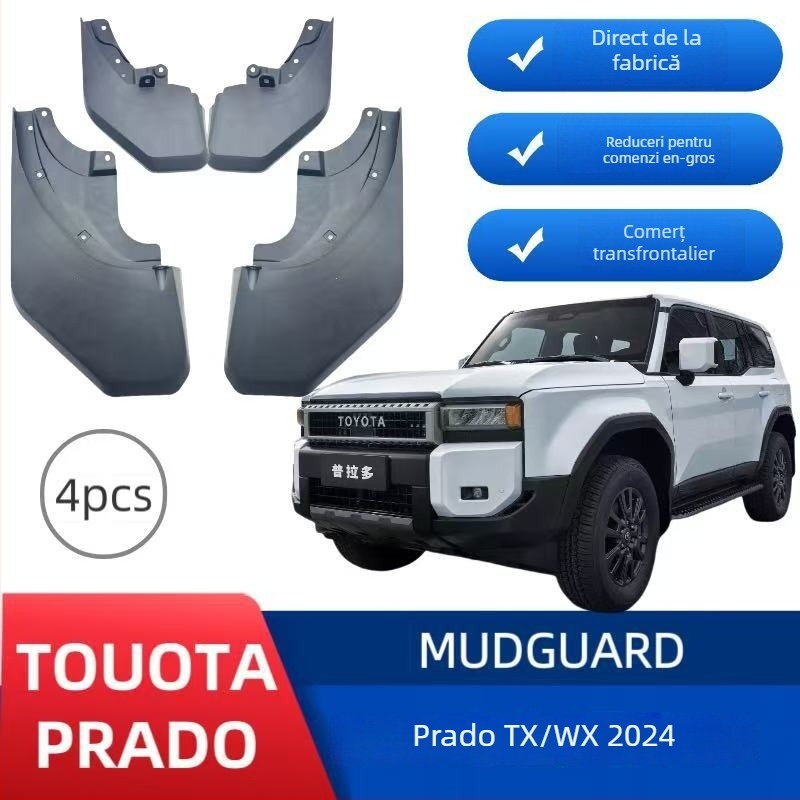 Apărătoare de noroi din plastic pentru Toyota Prado TX/WX, 2024 model, personalizare disponibilă