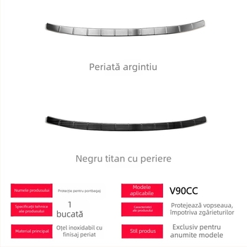 Protecție prag portbagaj Volvo V90CC — oțel inoxidabil 304, protecție prag, stil OEM