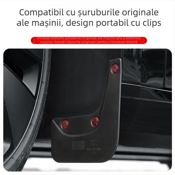 Apărătoare noroi Tesla Model 3 – versiune reînnoită, față și spate, material TPE