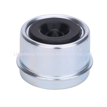 Capă de praf pentru axul de rulare al remorcii, cu dop din cauciuc, material zincat, prelucrare personalizată, compatibil universal cu remorci, camping-cars și platforme