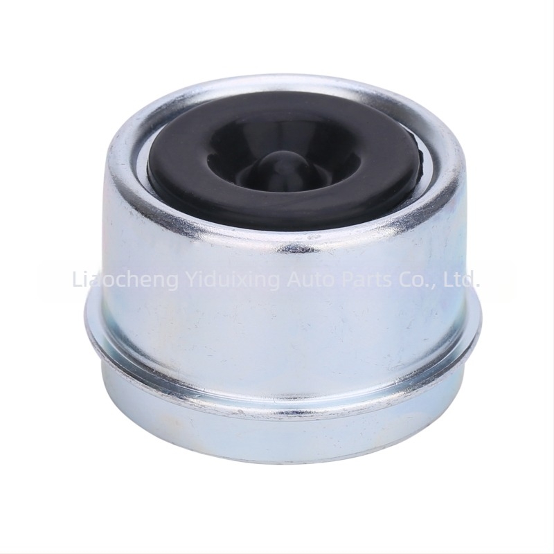 Capă de praf pentru axul de rulare al remorcii, cu dop din cauciuc, material zincat, prelucrare personalizată, compatibil universal cu remorci, camping-cars și platforme