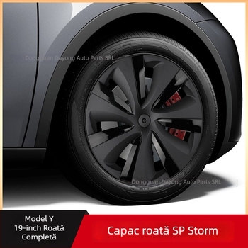 Capac central pentru janta Tesla Model Y, PC+ABS, protecție totală a marginii, procesare personalizabilă