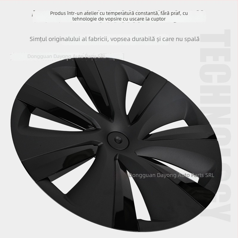 Capac central pentru janta Tesla Model Y, PC+ABS, protecție totală a marginii, procesare personalizabilă