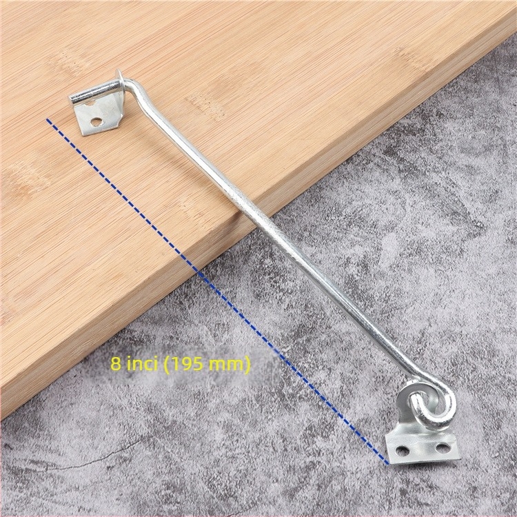 Cârlig pentru fereastră – Fier, electroplacat, Model 808, Pentru ferestre, Stil modern minimalist