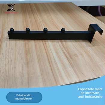 Cârlige din Țeavă Pătrată pentru Raft de Expunere în Supermarket – Cârlige groase pentru șosete și accesorii pentru telefoane, model 1, material: fier, tratament de suprafață: spray plastic