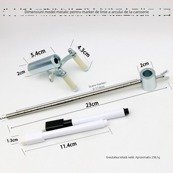Unealtă pentru repararea caroseriei din tablă a mașinii și reparații de denivelări, instrument de trasare a liniei arcului roții, date de trasare, restaurarea vopselei originale