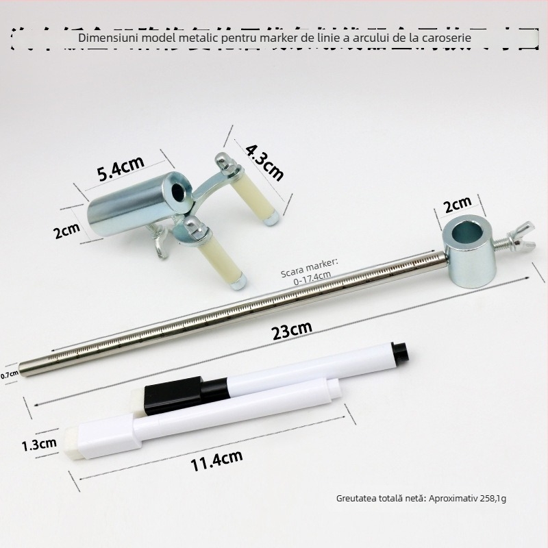 Unealtă pentru repararea caroseriei din tablă a mașinii și reparații de denivelări, instrument de trasare a liniei arcului roții, date de trasare, restaurarea vopselei originale