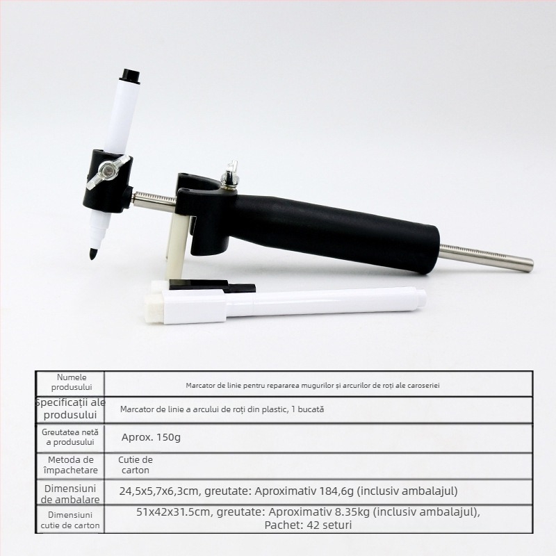 Unealtă pentru repararea caroseriei din tablă a mașinii și reparații de denivelări, instrument de trasare a liniei arcului roții, date de trasare, restaurarea vopselei originale