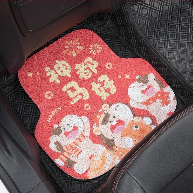 Covoraș universal pentru podea auto, Silk Circle, imprimare logo, brand Blue Rain, personalizare la comandă