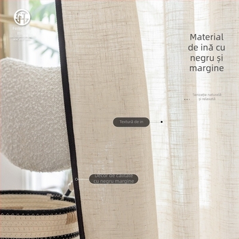 Draperie din poliester în stil japonez, decorativă, pentru living, birou, restaurant și hol