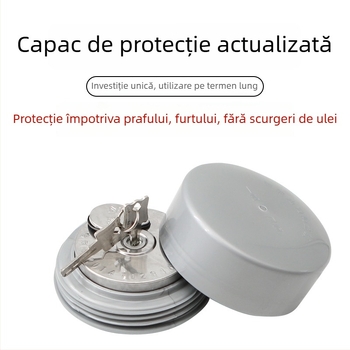 Capac rezervor camion cu lacăt antifurt, husă universală împotriva prafului, design cu trei gheare, robust pentru camioane grele (Material: oțel; Origine: provincia Henan; Brand: Loud; Modele compatibile: camion mare)