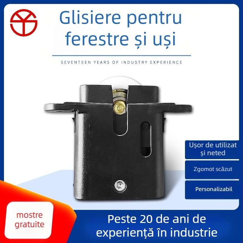 Rulment pentru uși glisante de dulapuri și garderobă, ABS+nylon, model ys-119, stil modern minimalist