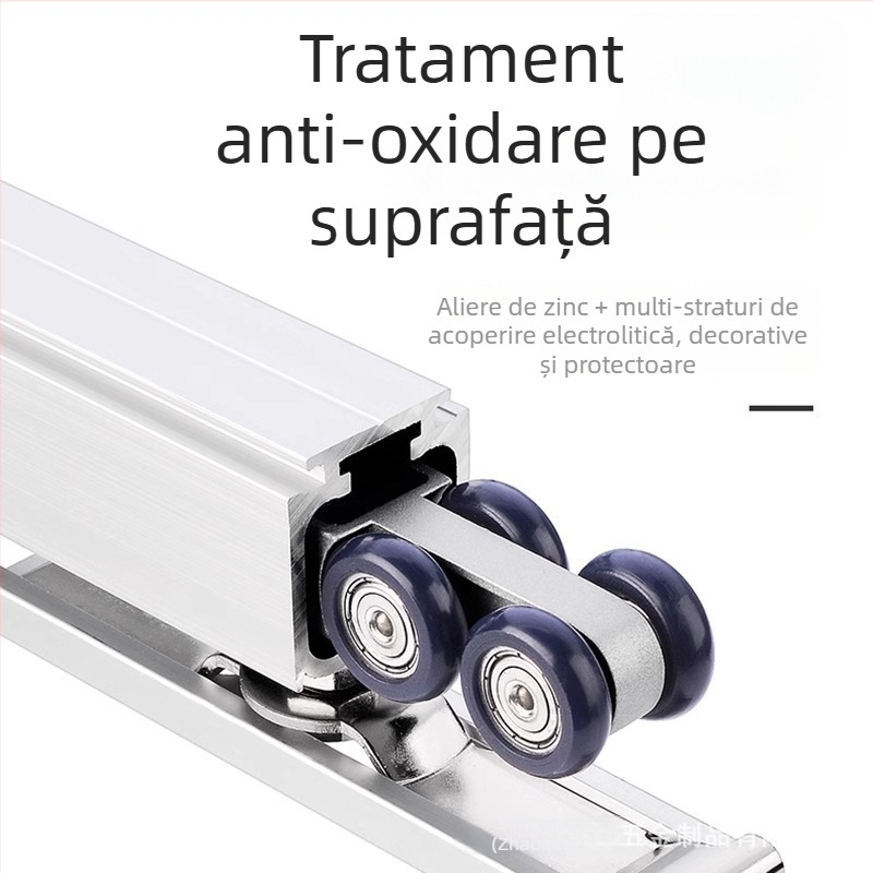 Roată de susținere pentru ușa din lemn - hardware pentru uși glisante, din aliaj de zinc, sarcină maximă 80 kg, stil modern minimalist, pentru bucătărie, balcon și uși glisante din lemn