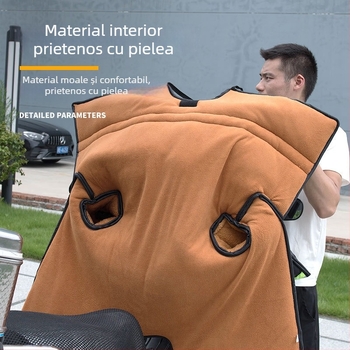 Cuvertură parbriz pentru vehicule electrice, PVC material, impermeabilă, demontare manuală, etichetă privată disponibilă