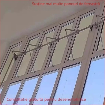 Deschizător de ferestre, braț pliabil manual, aliaj de aluminiu, stil modern simplu (King of huanli)