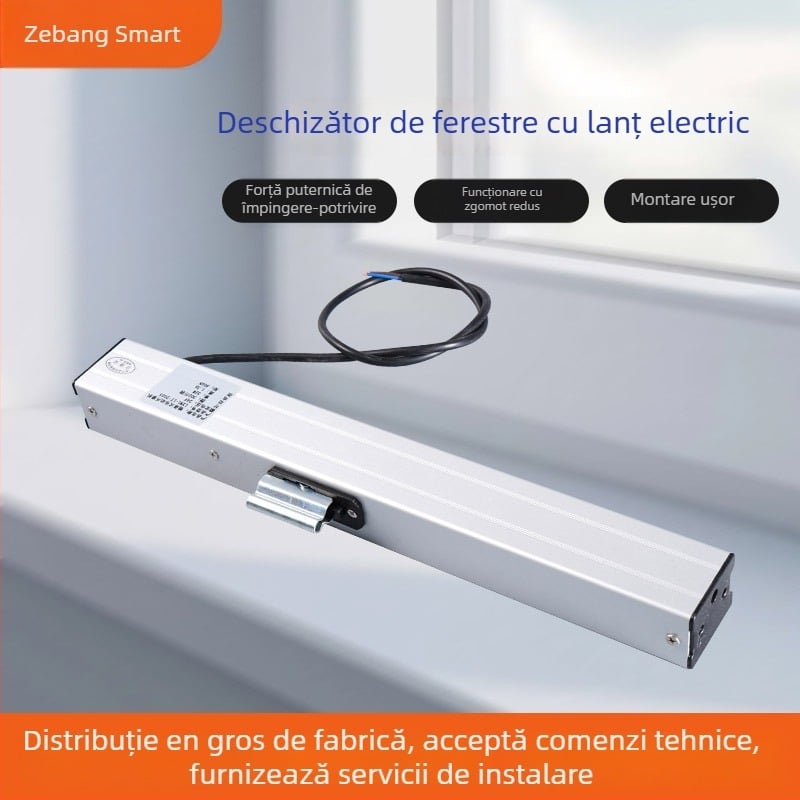 Deschizător electric pentru ferestre din aliaj de aluminiu, suport pentru fereastră, Zebang Intelligence, stil modern minimalist, personalizabil