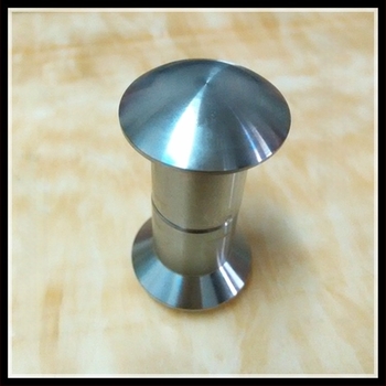 Mâner pentru ușă de sticlă, model B8001, oțel inoxidabil 304, mâner rotund în formă de ciupercă, prelucrare CNC, Chengxin Hardware