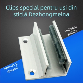 Stoper anti-swing pentru ușă din sticlă cu senzor electric - aliaj de aluminiu, stil modern