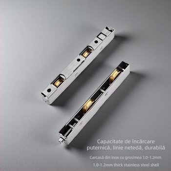 Roletă inferioară din oțel inoxidabil pentru uși glisante – brand Junchi, OEM (logo), pentru uși din aluminiu și PVC, sarcină maximă 55 kg