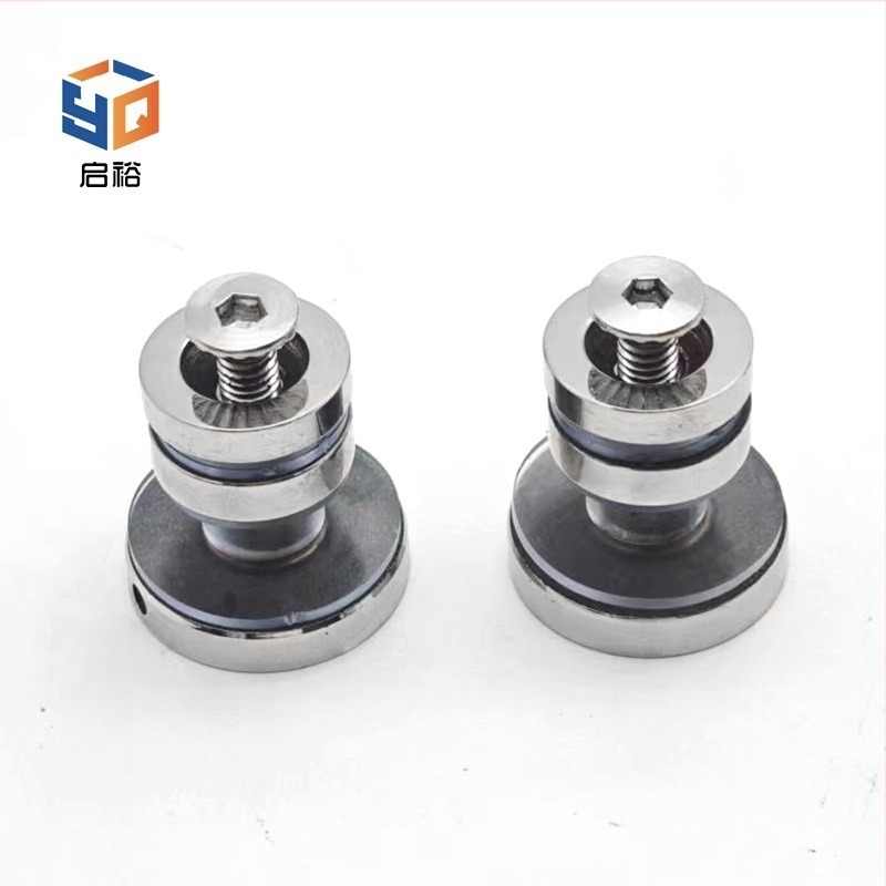 Qiyu QY-002 Set roți din oțel inoxidabil pentru ușă glisantă din sticlă de duș, sarcină maximă 65 kg