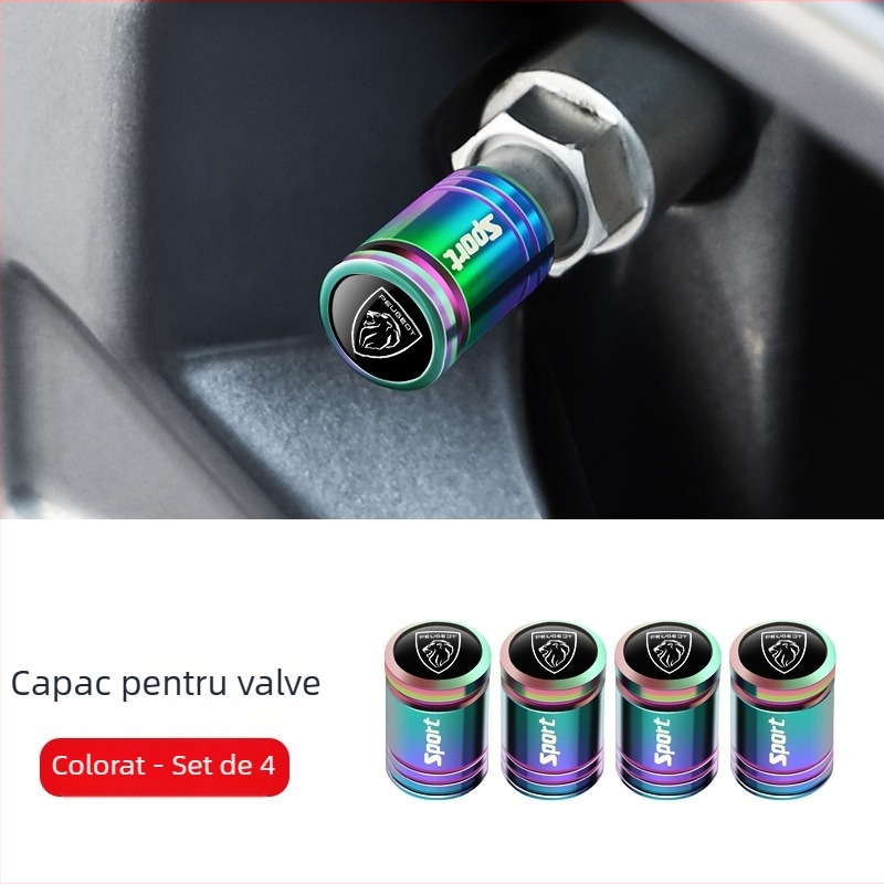 Capă de valvă tubeless cu protecție antifurt, din cupru, tip răsucire, pentru Peugeot 408/508L/4008/5008/2008