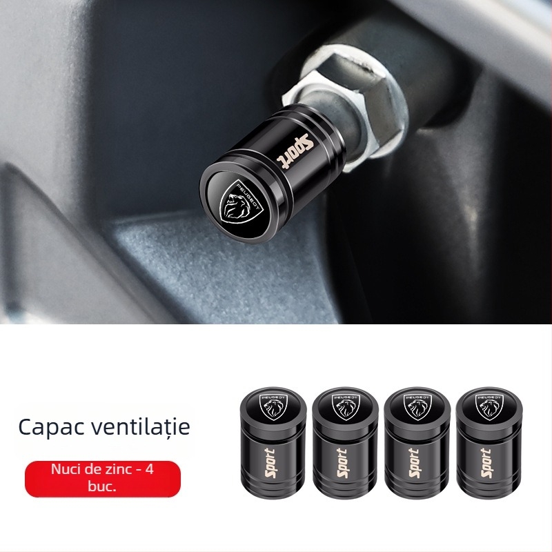 Capă de valvă tubeless cu protecție antifurt, din cupru, tip răsucire, pentru Peugeot 408/508L/4008/5008/2008