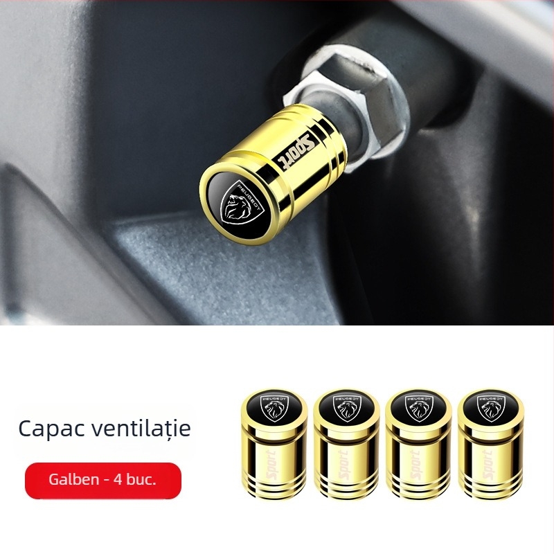 Capă de valvă tubeless cu protecție antifurt, din cupru, tip răsucire, pentru Peugeot 408/508L/4008/5008/2008