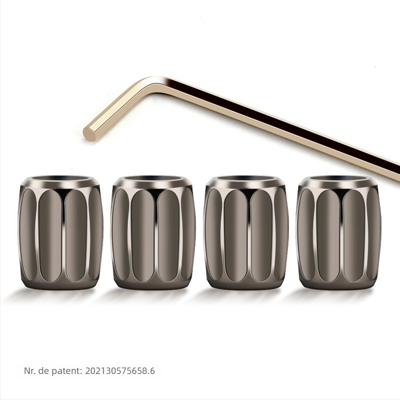 Cap de valve antifurt pentru anvelope — YONG XUN alamă, al treilea generație model, protecție la praf și protecție a anvelopei, compatibilitate universală