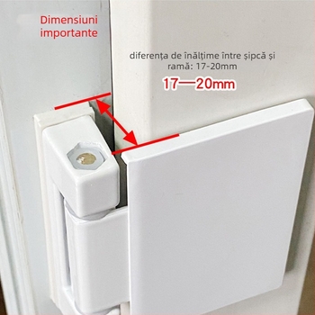 Balama de fereastră, construcție din fier, oțel-plastic, stil modern minimalist, procesare personalizată