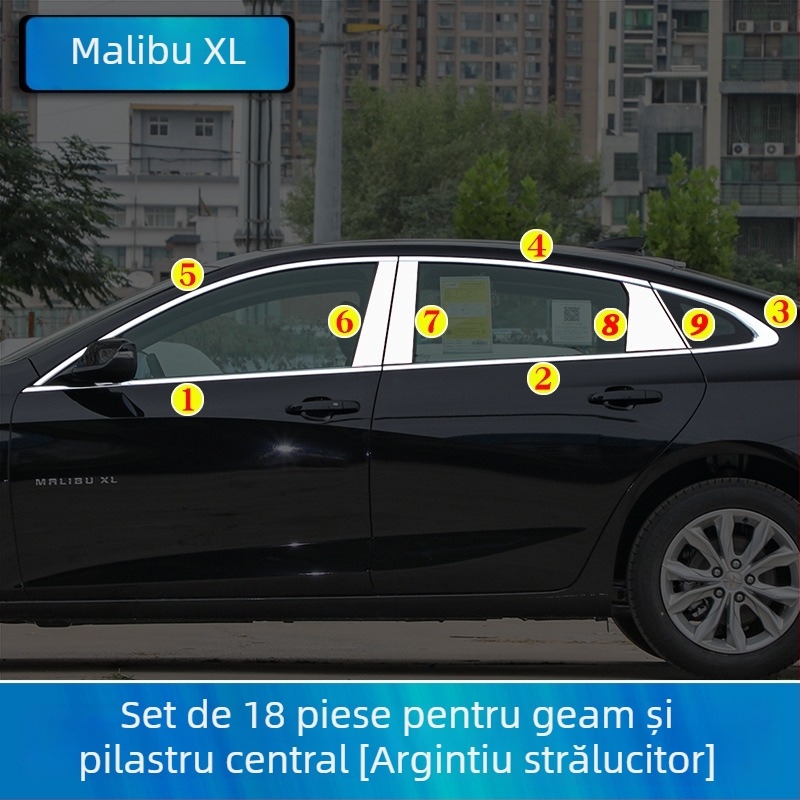 Decorare geamuri auto cu benzi luminoase pentru Chevrolet Malibu XL, nepersonalizabilă