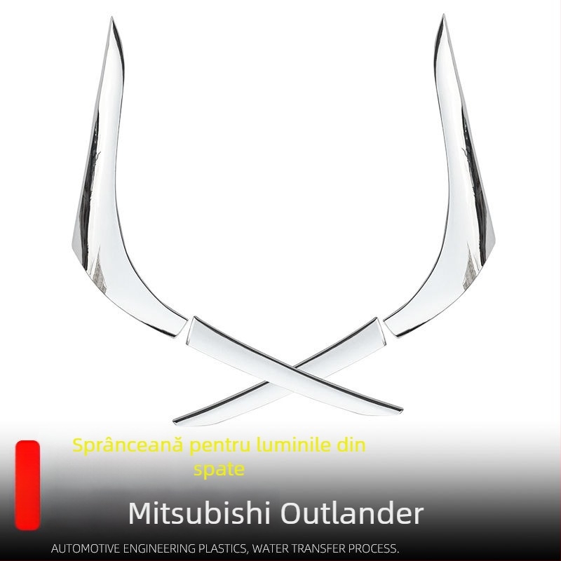 Xiao Le Wang ABS bandă decorativă pentru farul spate Mitsubishi Outlander (16-22)