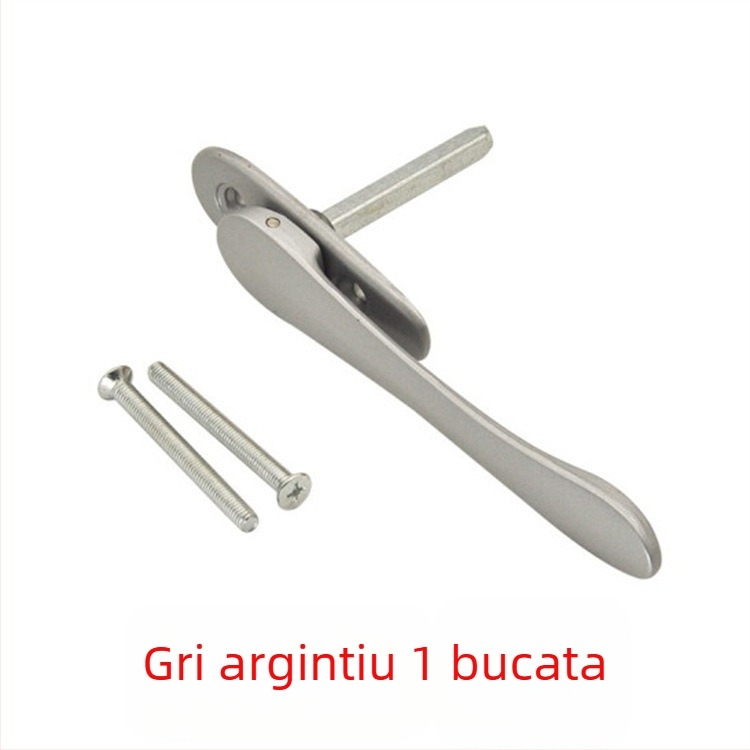 Mâner plat ascuns pentru ferestre cu plasă diamantată — aliaj de zinc, finisaj pulverizat, pentru uși și ferestre din aluminiu, stil modern și simplu, Ricky