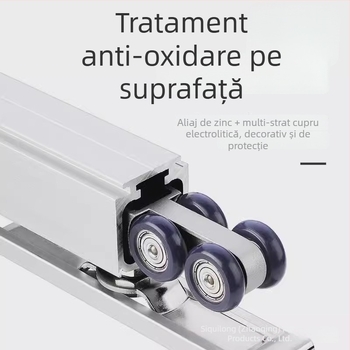 Rulment cu suspensie bidirecțional pentru uși glisante (Aliaj de zinc; Model: 4-27; 60–100 kg; Pentru uși din lemn; Brand: SITAING)