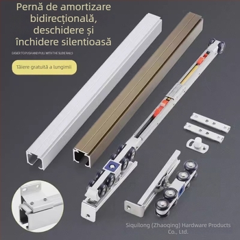 Rulment cu suspensie bidirecțional pentru uși glisante (Aliaj de zinc; Model: 4-27; 60–100 kg; Pentru uși din lemn; Brand: SITAING)