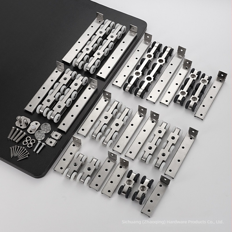 Rulment cu suspensie bidirecțional pentru uși glisante (Aliaj de zinc; Model: 4-27; 60–100 kg; Pentru uși din lemn; Brand: SITAING)