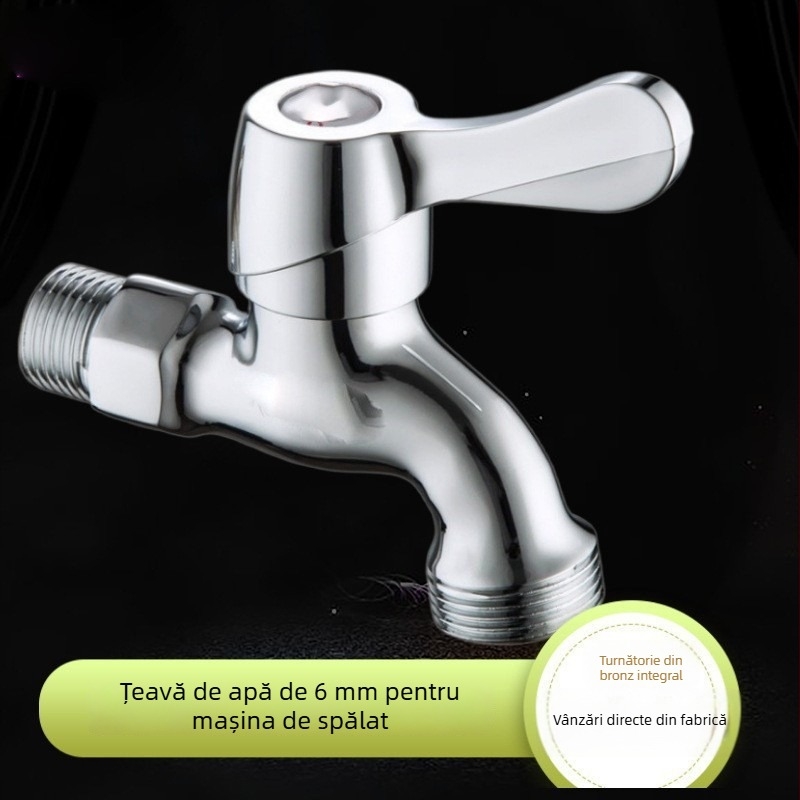 Robinet de apă rece cu disc ceramic, intrare laterală, din cupru rafinat, model LX689000