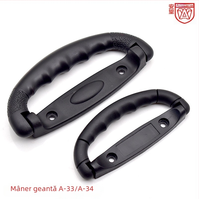 Mâner pentru bagaje A-33/A-34 – Mâner din plastic pentru genți | Brand: Anwang; Model: A-33/A-34; Material: Plastic; Destinație: Bagaje; Stil: Modernă Simplitate