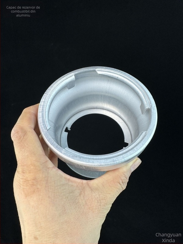 Gât de alimentare pentru rezervorul de combustibil al mașinii, cu gât din aluminiu – gât din aluminiu cu trei brațe, diametru variabil, include capac cu închidere și capac fără închidere