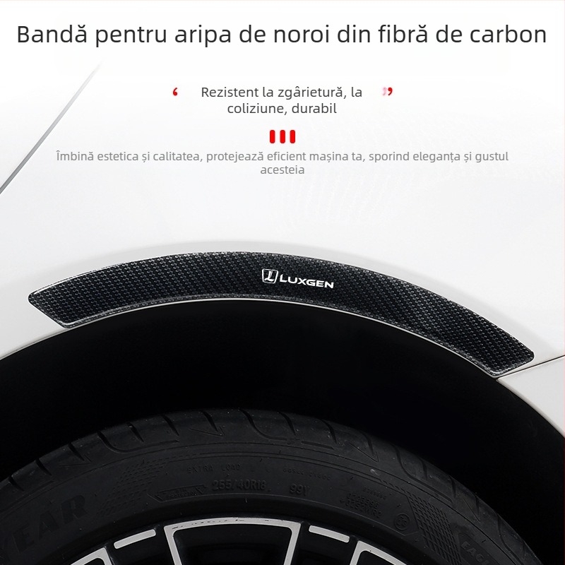 Profil din fibră de carbon pentru aripa roții și bandă anti-coliziune pentru autoturism, model BYLM, origine Guangzhou, materiale compozite, personalizare disponibilă