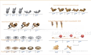 Colleeller Jf-0229 Supapă plutitoare din oțel inoxidabil, deschidere rapidă cu nucleu ceramic, reglabilă universal, conexiune filetata, tip sferic